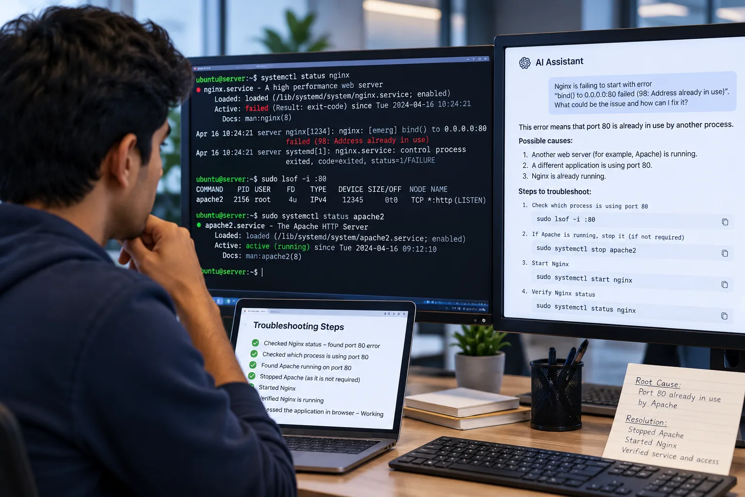 Resolving a Linux Port Conflict